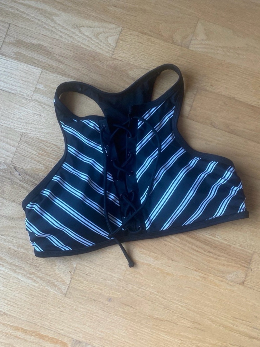 Swimsuits For All Lace Up Bikini Top Size 10